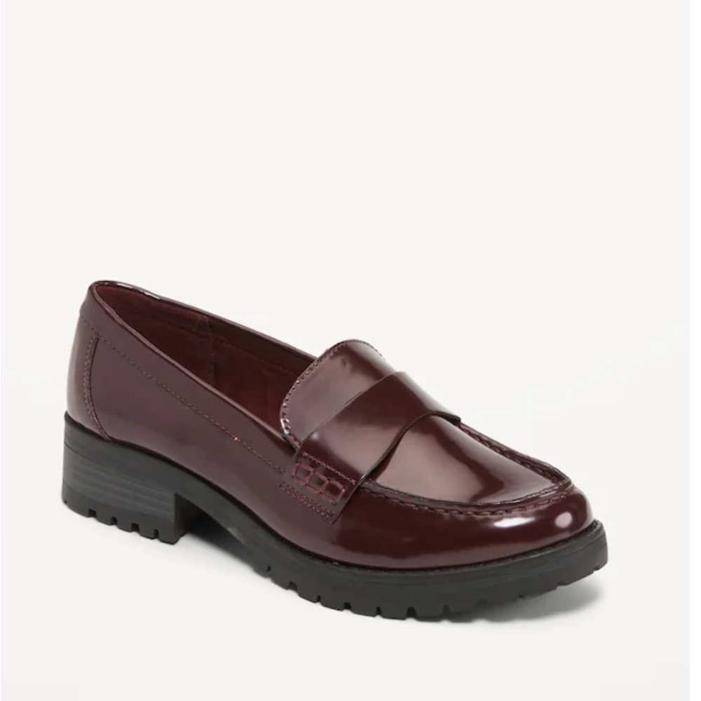 Old Navy: Faux-Leather Chunky-Heel Loafer